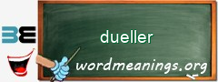 WordMeaning blackboard for dueller